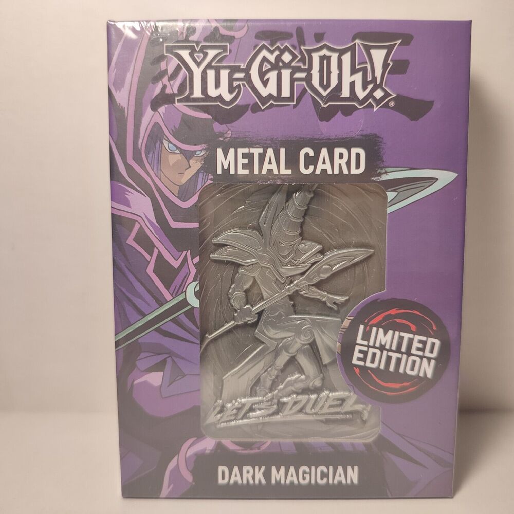 Yugioh Dark Magician Ingot Metal Card Figurine Official Konami Collectible
